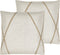 LICUALA - Sierkussen set van 2 - Beige - 45 x 45 cm - Polyester