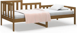 vidaXL - Slaapbank - 90x190 - cm - massief - grenenhout - honingbruin