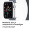 imoshion Milanees magnetisch bandje - Geschikt voor Apple Watch 1, 2, 3, 4, 5, 6, 7, 8, 9, 10 (42 mm), SE - 38/40/41 mm - Donkergrijs - S