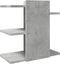 Bureau organiser 42x21,5x42 cm bewerkt hout betongrijs