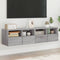vidaXL - Tv-wandmeubels - 2 - st - 60x30x30 - cm - bewerkt - hout - grijs - sonoma - eiken