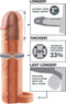 Pipedream Fantasy X-Tensions sleeve Perfect Extention - With Ball Strapkin beige