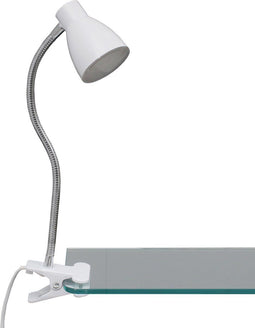 Briloner Leuchten - Led-klemlamp - 3,5W 200 lumen warm wit licht flexibele arm wit