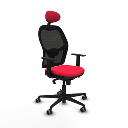 Bureaustoel met hoofdsteun Piqueras y Crespo 1D036G1 Rood