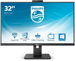 Philips P-line 326P1H/00 - Monitor - Quad HD 2560x1440 IPS - Zwart