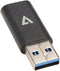 V7 V7USB3AC - Kabel - USB A - USB type-C - 10 Gbps - Zwart