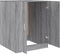 vidaXL - Wasmachinekast - bewekrt - hout - grijs - sonoma - eikenkleurig