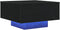 vidaXL - Salontafel - met - LED-lampen - Zwart - Eiken - 55x55x31 - cm