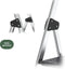 BRASQ Huishoudtrap 5-treden - Inklapbaar aluminium - Antislip - Zilver