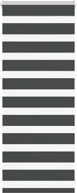 vidaXL - Zebra - rolgordijn - 65x100 - cm - stofbreedte - 60,9 - cm - zwart
