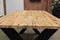 HSM Collection - Rechthoekig tafelblad - 200x100x4 - Naturel - Teak