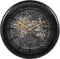 Wereld klok Darren - wandklok 60cm - wandklok zwart - uurwerk klok