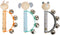 Small Foot - Houten Baby Tamboerijn Dier Pastel
