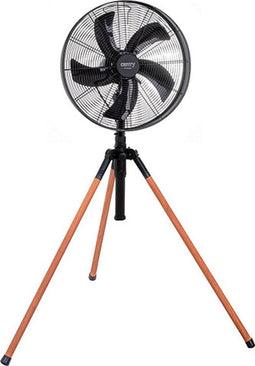 Camry CR 7329 - Statiefventilator 40cm - 3 snelheden - Zwart/grenenhoutimitatie