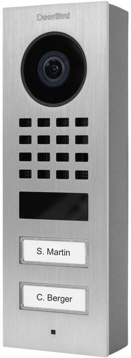 DoorBird D1102V Aufputz Buitenunit voor Video-deurintercom via WiFi WiFi, LAN RVS V2A (geborsteld)