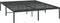 vidaXL - Bedframe - metaal - zwart - 140x200 - cm