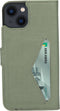 Mobiparts iPhone 13 - Classic Wallet Case - Ruimte voor pasjes - Groen