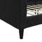 vidaXL - Slaapbank - 100x200 - cm - stof - zwart