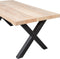 WOOOD Tablo Tafel met Alkmaar Poot - Mango/Metaal - 75x180x90