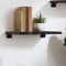 vidaXL - Wandschap - 40x30x2 - cm - behandeld - massief - eikenhout - donkerbruin