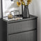 SoBuy FSR165-SCH - Schoenenkast - 2 Flappen en Lade - Zwart