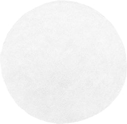 DEMRE - Shaggy vloerkleed - Wit - 140 cm - Polyester