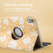 imoshion Tablet Hoes - Geschikt voor Lenovo Tab M10 5G - 360° Draaibare Design Bookcase 2.0 - Yellow Flowers