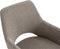 Eetkamerstoel Lisa Linnen Taupe - Set van 2