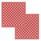 DDDDD Barbeque - Theedoek 65 x 65 cm - Set van 2 stuks - Rood (2 stuks)