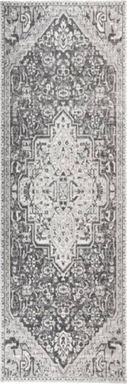 vidaXL - Buitenkleed - platgeweven - 80x250 - cm - lichtgrijs