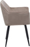 JASMIN - Eetkamerstoel - Beige - Fluweel