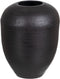 Vaas 25,5 x 25,5 x 33 cm Zwart Aluminium