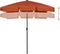 vidaXL - Strandparasol - 180x120 - cm - terracottakleurig