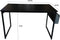 Bureau Stoer - laptoptafel - computertafel - industrieel vintage - 120 cm breed - zwart