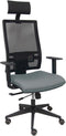 Bureaustoel met hoofdsteun P&C Horna Traslack bali Grijs