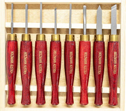 Holzmann HM8TLG 8-delig micro beitelset - Met opbergkist