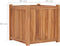 vidaXL - Plantenbak - verhoogd - 50x50x50 - cm - massief - teakhout