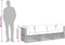 vidaXL - Tuinbank - 3-zits - met - kussens - poly - rattan - beige