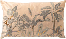 Dutch Decor AARON - Kussenhoes 30x50 cm - Moss Gray - roze - met rits - zonder binnenkussen