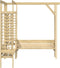 vidaXL - Hoekpergola - met - bank - geïmpregneerd - grenenhout