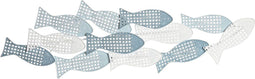 Wanddecoratie DKD Home Decor 100 x 5 x 30 cm Blauw Wit Mediterrane Vissen