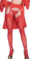 CHILIROSE - CR4312 RED STOCKINGS-GARTER S/M