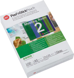 GBC Peel'nStick Lamineerhoes - voor A5 Documenten - 2 x 125 = 250 Micron - 100 Stuks