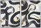 Schilderij Home ESPRIT Abstract Modern 103 x 4,5 x 143 cm (2 Stuks)