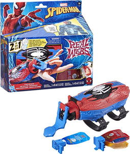 Marvel Spider-Man Real Webs Ultimate Web-blaster - 2-in-1 blaster - rollenspel - Spider-Man kostuum - Spider-Man speelgoed