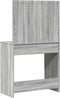 vidaXL - Kaptafel - met - LED - Verlichting - - - Grijs - Sonoma - 78,5x41x135 - cm