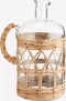 Madam Stoltz Glass Jug/W Cane