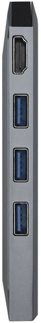 Aisens ASUC-8P004-GR - USB 3.2 Gen 1 Type-C - Ethernet LAN 1 Gbps - Grijs