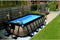 EXIT Stone zwembad 400x200x100cm met zandfilterpomp - grijs