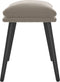 vidaXL - Voetenbank - 45x29,5x35 - cm - fluweel - lichtgrijs